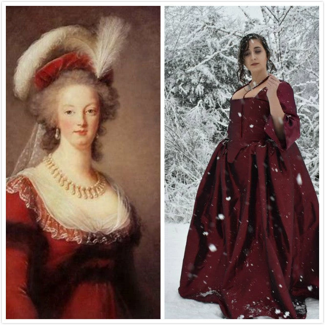 18th Century Dress Marie Antoinette Dress Gown Cosplay Costume 7 18th Century Dress Marie Antoinette Dress Gown Cosplay Costume - Image 5
