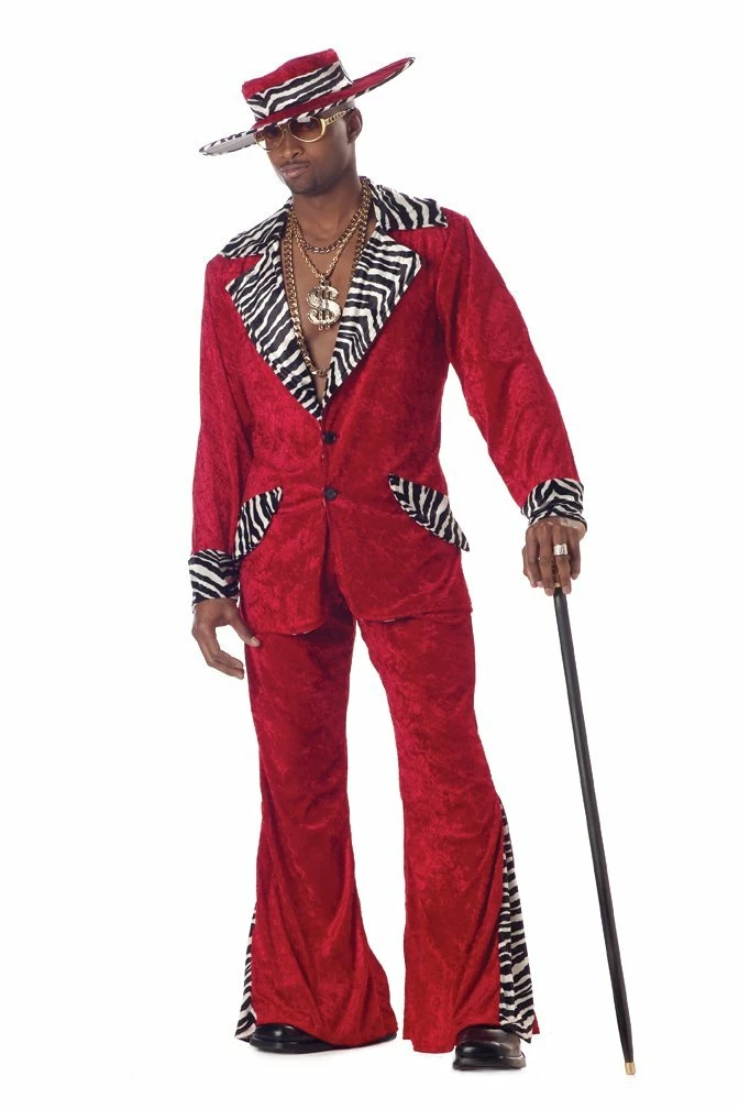 80s Pimp Costume Outfit For Men Adults 2 80s Pimp Costume Outfit For Men Adults