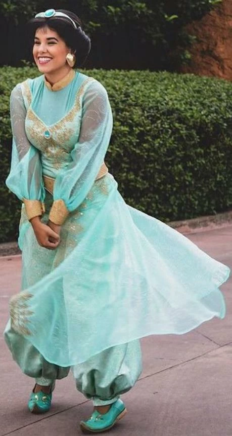 Adults Princess Jasmine Costume For Women Jasmine Outfit From Aladdin 4 Adults Princess Jasmine Costume For Women Jasmine Outfit From Aladdin - Image 2