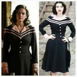 Agent Carter Costume Cosplay Swing Dress -EpicCosplay Shop Agent Carter Costume Cosplay Swing Dress 5