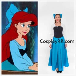 Ariel Blue Dress Halloween Costume Plus Size