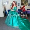 Princess Ariel Green Dress, Ariel Green Costume For Adult Plus Size -EpicCosplay Shop Ariel Green costume 1