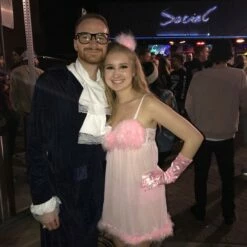 Austin Powers Movie - Kendall Jenner Fembot Costume Pink Dress With Gloves 12 Austin Powers Movie - Kendall Jenner Fembot Costume Pink Dress With Gloves -EpicCosplay Shop AustinpowersMovie KendallJennerFembotCostume5