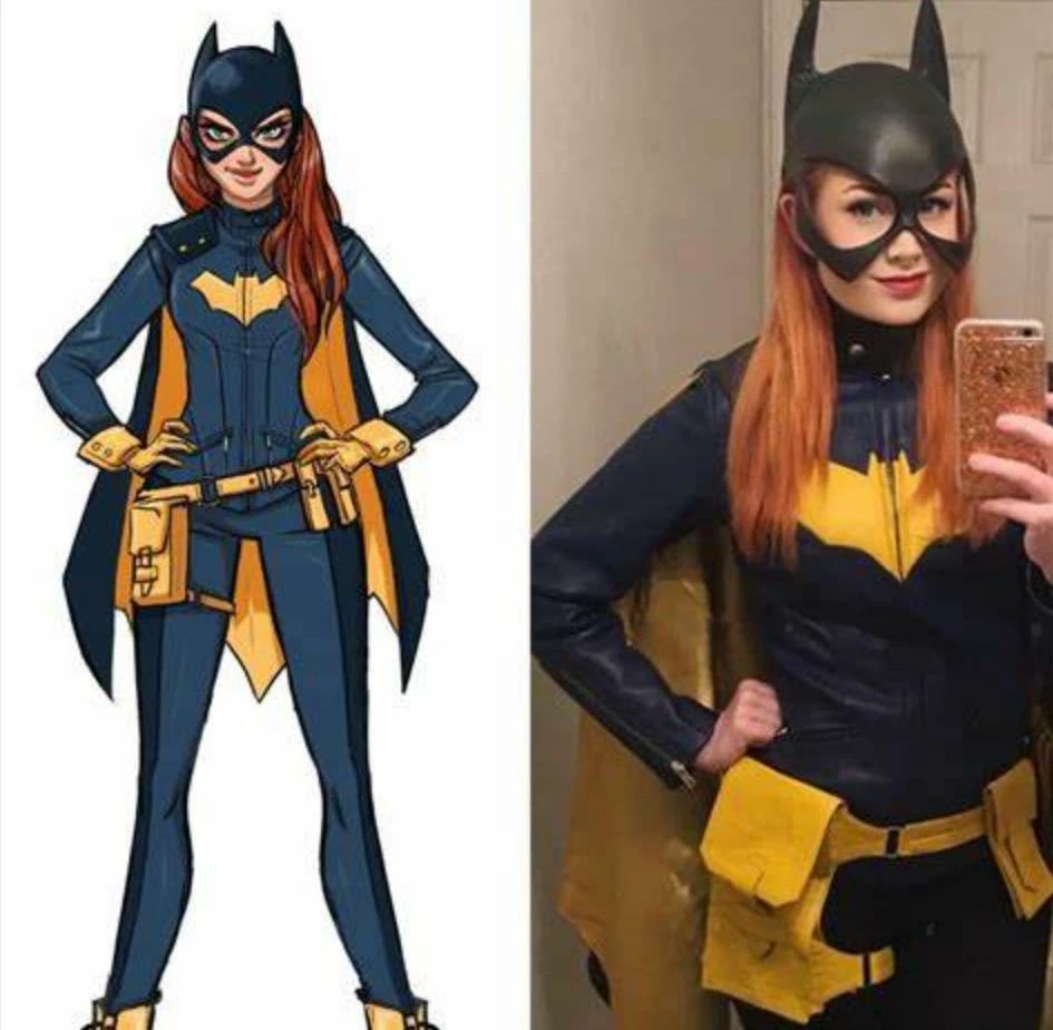 Batgirl Costume Female Bodysuit With Cloak Plus Size For Sale 3 Batgirl Costume Female Bodysuit With Cloak Plus Size For Sale