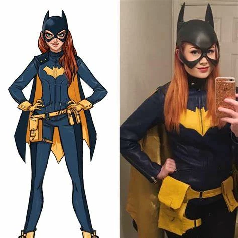 Batgirl Costume Female Bodysuit With Cloak Plus Size For Sale 4 Batgirl Costume Female Bodysuit With Cloak Plus Size For Sale - Image 2