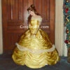 Belle Golden Dress Costume For Adult 1 Belle Golden Dress Costume For Adult -EpicCosplay Shop Belle golden dress costume for adult 2