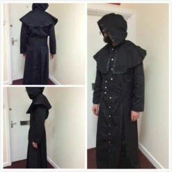 Black Cotton Drill Ghost Nameless Ghoul Infestissumam Cosplay Costume -EpicCosplay Shop Black Cotton Drill Ghost Nameless Ghoul Infestissumam Cosplay Costume 4