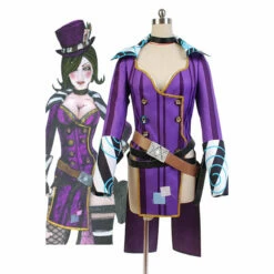 Borderlands 2 Mad Moxxi Costume Purple Uniform Outfits