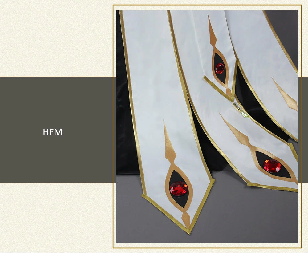 CODE GEASS C.C. Empress Ver. Costume Lelouch Of The Rebellion Costume - Image 4