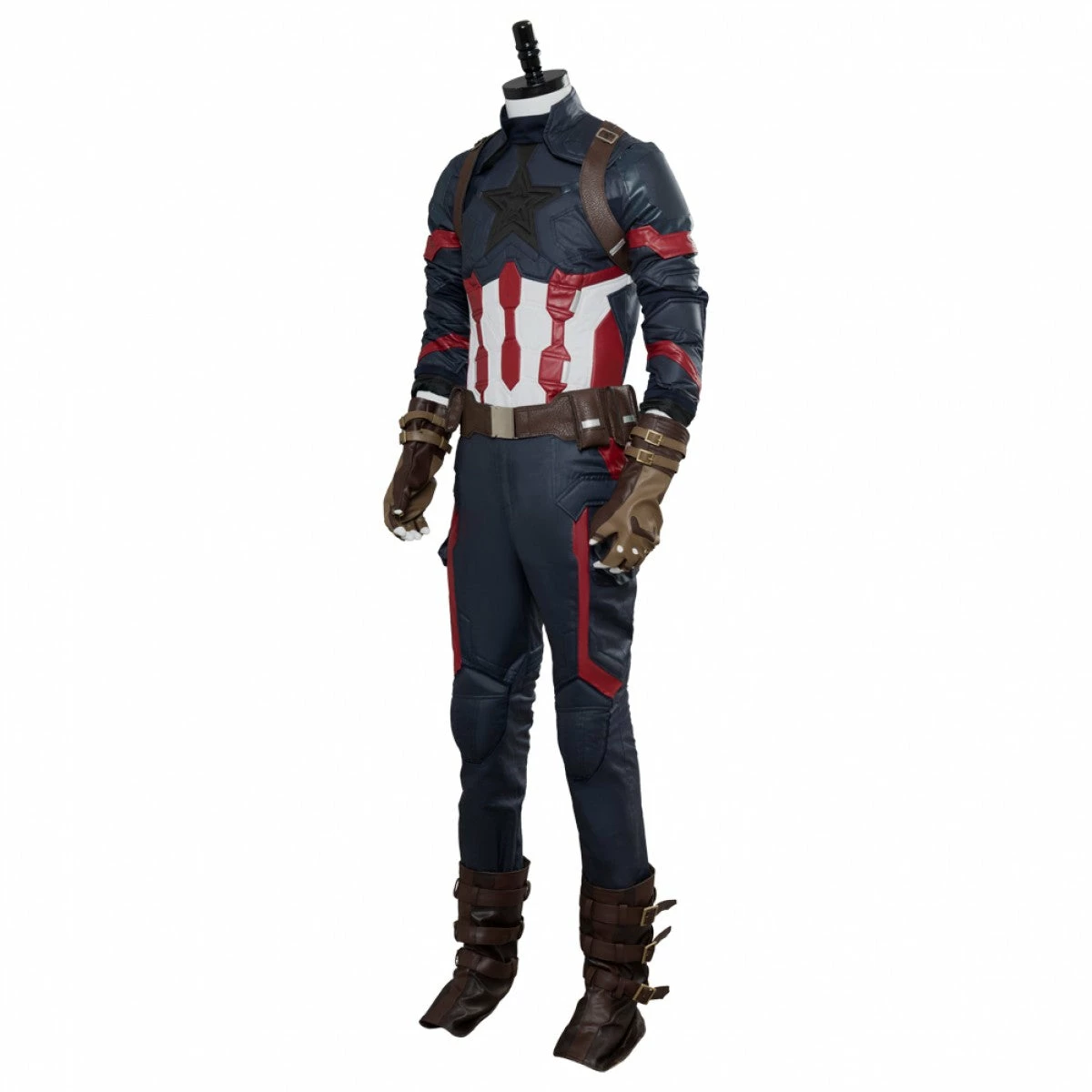 Captain America Steven Rogers Outfit Suit Uniform Cosplay Costume - Image 2