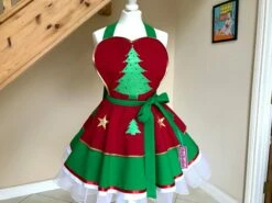 Festive Christmas Tree Apron Christmas Apron -EpicCosplay Shop ChristmasApron 1 9d1d5e65 0a55 4c5b 9e2d eeb51e3d98d2