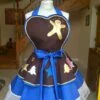 Festive Brown And Royal Blue Christmas Apron Cosplay Costume -EpicCosplay Shop ChristmasApron 9