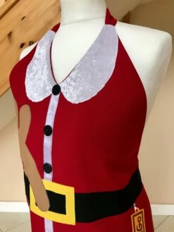 Mrs Claus Apron, Christmas Miss Santa Apron Festive Christmas Apron -EpicCosplay Shop ChristmasmissSantaApron 6
