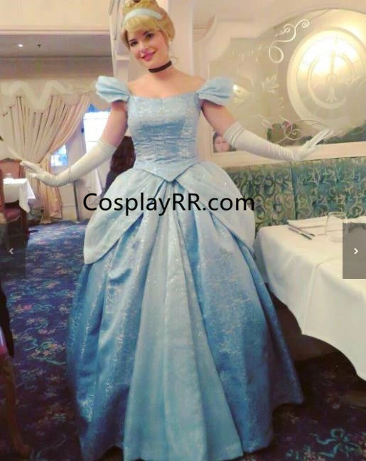 Cinderella Dress Cartoon Costume For Sale Plus Size