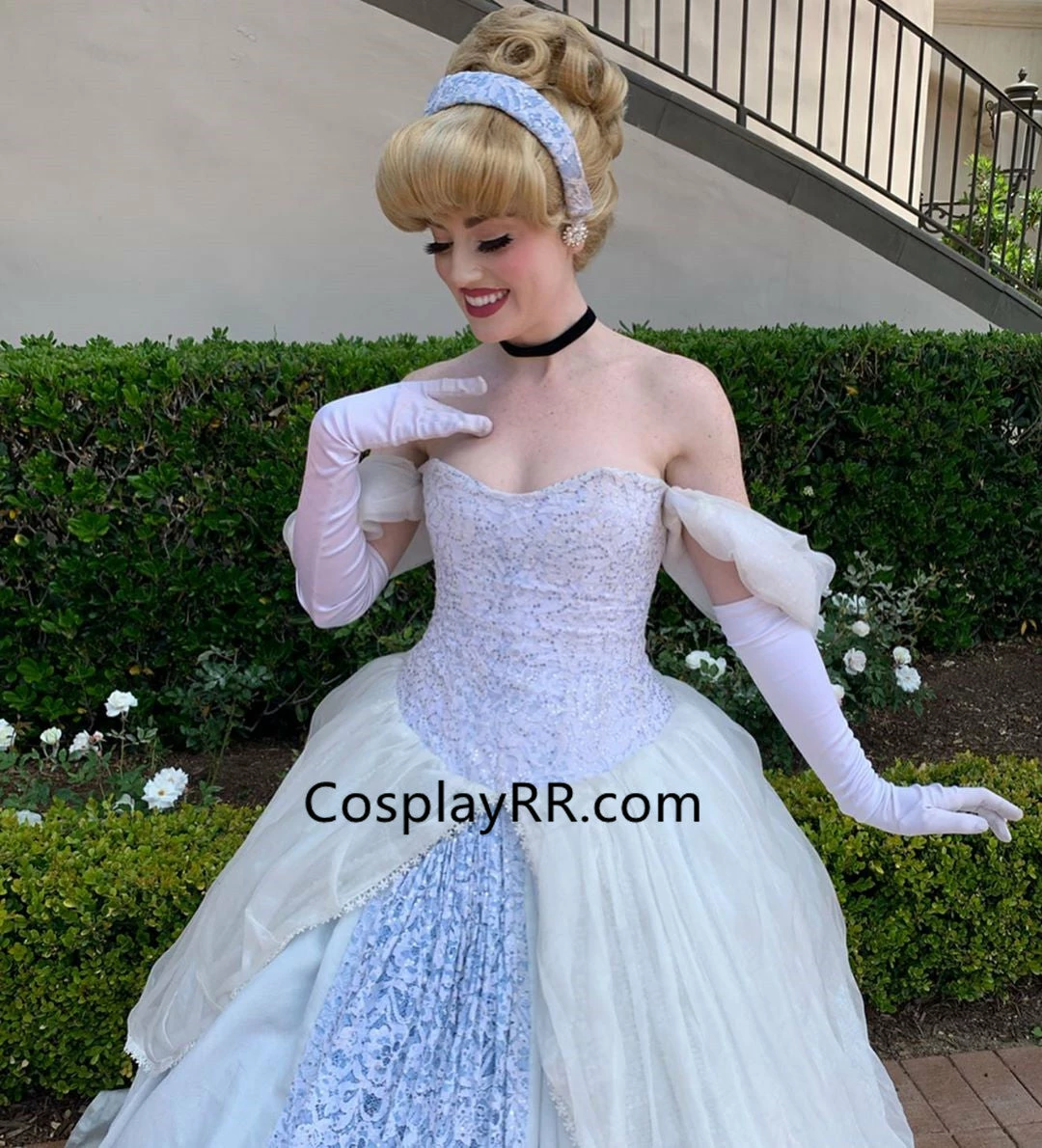 Cinderella Dress Cosplay Costume For Sale Plus Size - Image 2