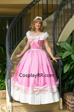 Cinderella Pink Dress For Adult Plus Size -EpicCosplay Shop Cinderella pink dress for adult plus size 3