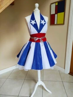 USO Dress Glitter Parade Costume, Cosplay America Dress -EpicCosplay Shop Cosplayamericadress 5