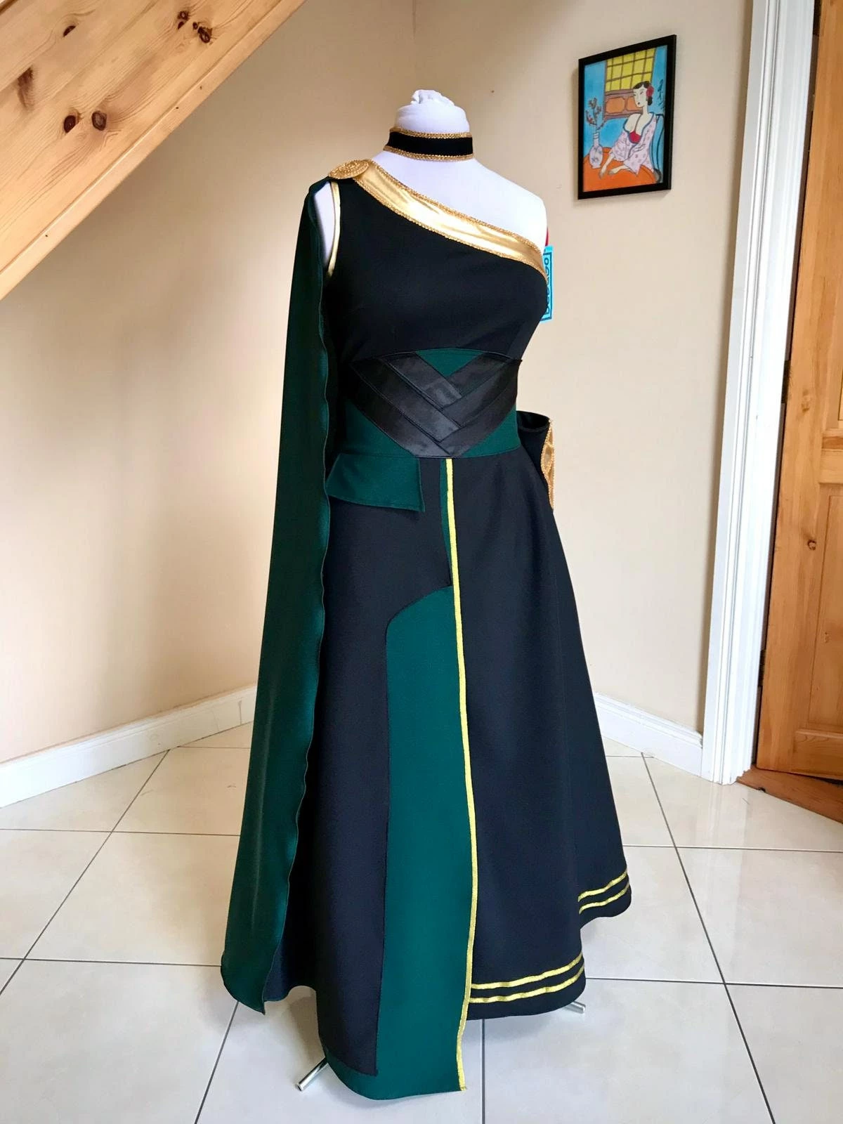 Lady Fmale Loki Dress Cosplay Costume 7 Lady Fmale Loki Dress Cosplay Costume - Image 5