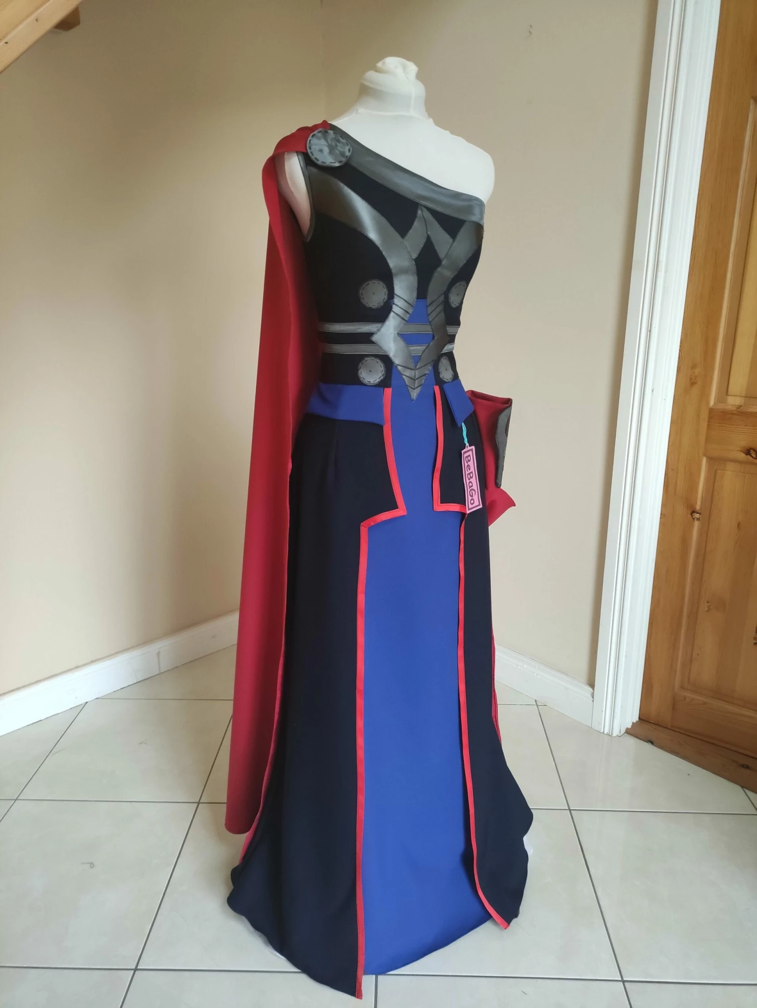 Lady Female Thunder Thor Dress Cosplay Costume 5 Lady Female Thunder Thor Dress Cosplay Costume - Image 3