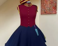 Cosplay Costume Bellhop Dress With Hat Halloween Costume