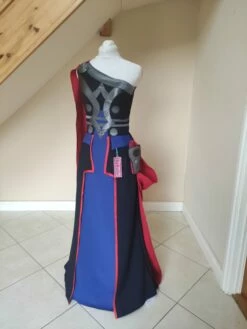 Lady Female Thunder Thor Dress Cosplay Costume