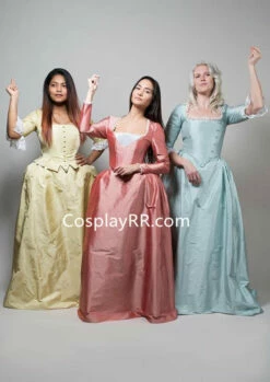 Eliza Schuyler Blue Colonial Dress Cosplay Costume 11 Eliza Schuyler Blue Colonial Dress Cosplay Costume -EpicCosplay Shop Eliza Schuyler costume 7