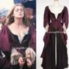 Keira Knightley As Elizabeth Swann Costume, Black Pearl Elizabeth Swann Purple Dress In Pirates Of The Caribbean -EpicCosplay Shop ElizabethSwannCostume