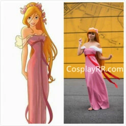 Enchanted Giselle Pink Dress For Adult Womens Costume