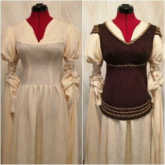 Eowyn Dernhelm Costume Eowyn Shieldmaiden Dress 6 Eowyn Dernhelm Costume Eowyn Shieldmaiden Dress - Image 4