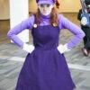 Female Waluigi Costume Adults For Women With Cap Gloves -EpicCosplay Shop Female Waluigi Costume Adults for Women with Cap Gloves