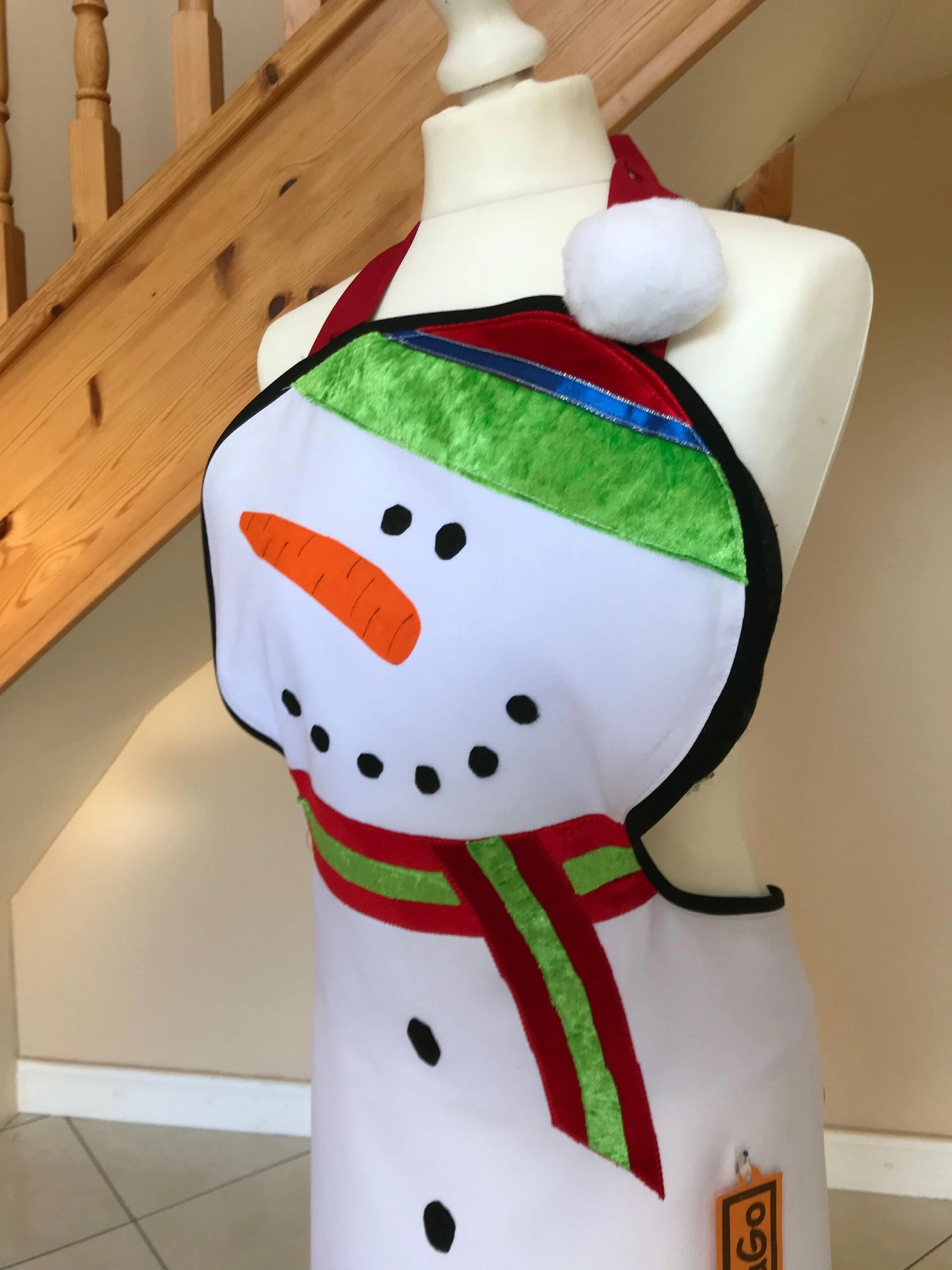 Festive Christmas Apron Christmas Snowman Apron Frosty Apron 9 Festive Christmas Apron Christmas Snowman Apron Frosty Apron - Image 7