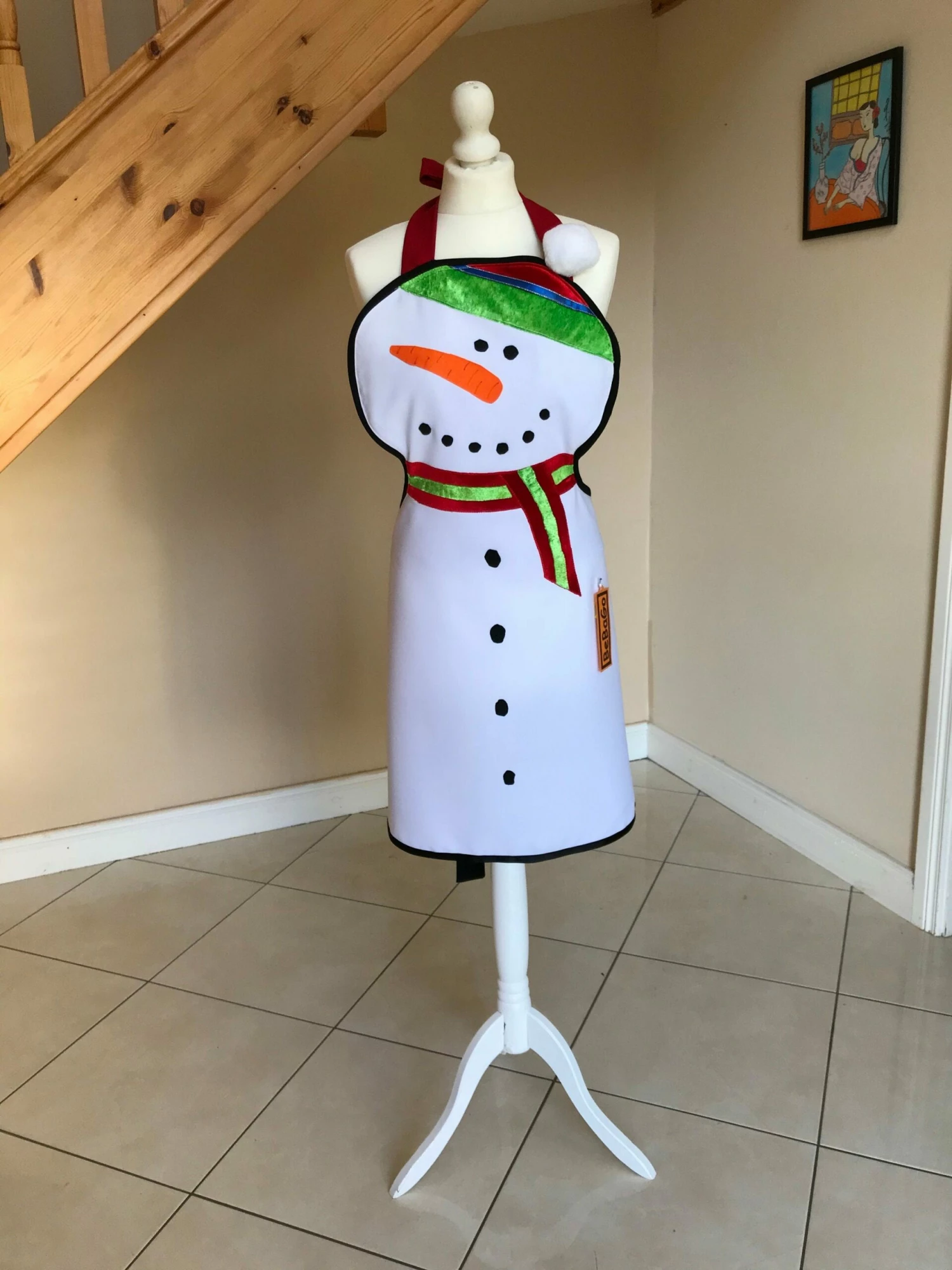 Festive Christmas Apron Christmas Snowman Apron Frosty Apron 3 Festive Christmas Apron Christmas Snowman Apron Frosty Apron