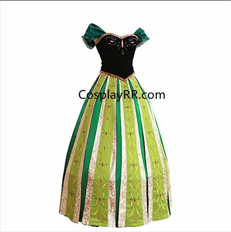 Frozen Anna Coronation Dress Adults Costume Sale Plus Size - Image 2