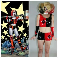 Harley Quinn Cropped Tank Top Shorts Costume Sale 9 Harley Quinn Cropped Tank Top Shorts Costume Sale -EpicCosplay Shop Harley Quinn Cropped Tank Top Shorts Costume Sale 3
