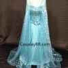Elegant Elsa Dress Snow Queen Elsa Costume Adult -EpicCosplay Shop HighqualitySnowQueenPrincessFrozenQueenElsaCostumeadult1767HK 1 1