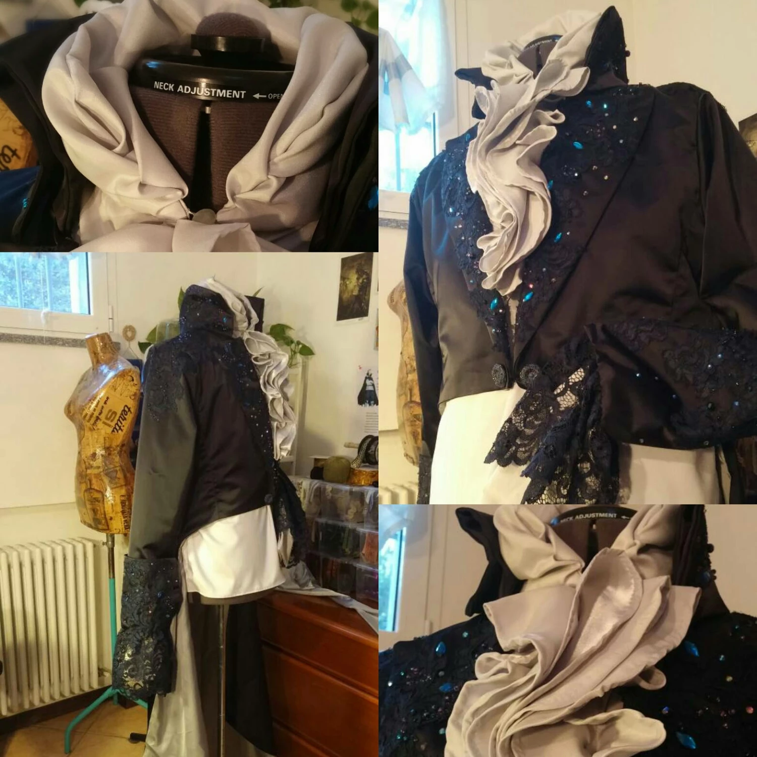 David Bowie Labyrinth Cosplay Men Costume Larp Renaissance Costume Set MADE TO ORDER Jareth The Goblin King Ball Blue Jacket 4 David Bowie Labyrinth Cosplay Men Costume Larp Renaissance Costume Set MADE TO ORDER Jareth The Goblin King Ball Blue Jacket - Image 2