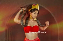 Jasmine Red Costume Outfit Cosplay For Adult -EpicCosplay Shop Jasmine red costume outfit cosplay for adult 2