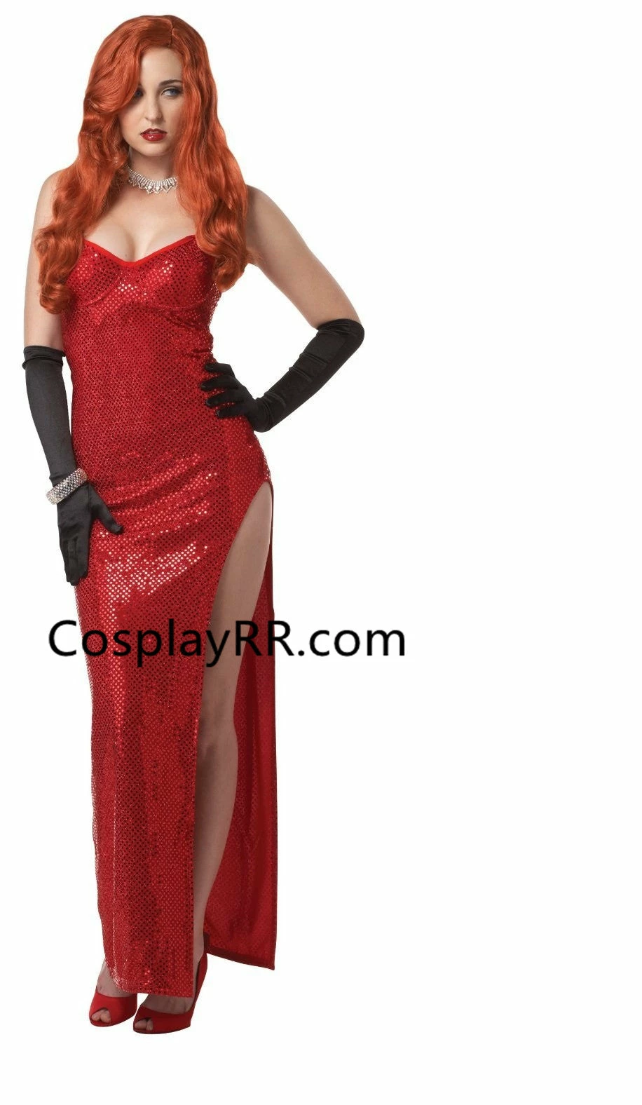 Jessica Rabbit Costume With Gloves Plus Size Cosplay Dress 3 Jessica Rabbit Costume With Gloves Plus Size Cosplay Dress