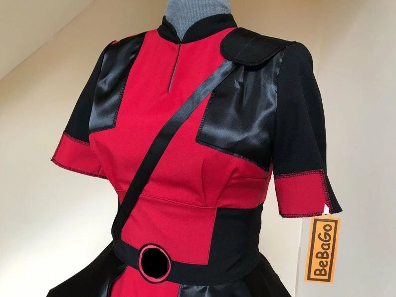 Female Deadpool Dress Lady Cosplay Costume 5 Female Deadpool Dress Lady Cosplay Costume - Image 3