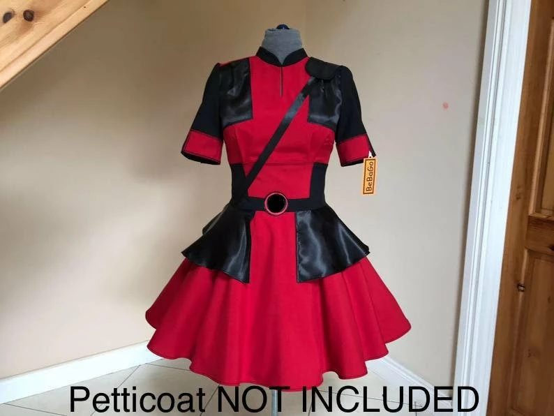 Female Deadpool Dress Lady Cosplay Costume 6 Female Deadpool Dress Lady Cosplay Costume - Image 4