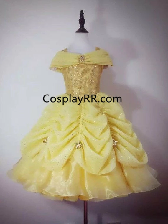 Luxury Beauty And Beast Belle Dress For Girl And Toddler - Image 2