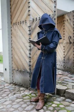 Assassin Costume Cultist Outfit Alchemist Adventurer Clothing Medieval Coat With Hood Fantasy Robe Wizard Mantle -EpicCosplay Shop MedievalCoatwithHood 4 8a105f12 3f86 49a6 9aab b2480eca9761
