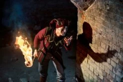 Fantasy Carnival Clothing Jester LARP Skyrim Cicero Cosplay Medieval Clown Medieval Jester Costume Evil Joker Outfit -EpicCosplay Shop MedievalJesterCostume 1