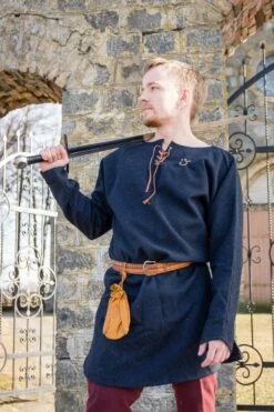 Medieval Woolen Shirt Celtic Historical Clothing For LARP Cosplay Viking Wool Tunic