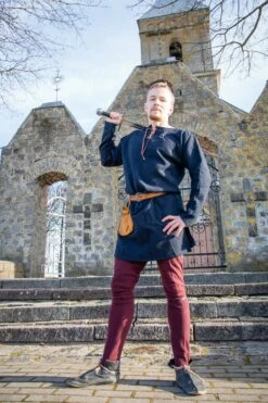 Medieval Woolen Shirt Celtic Historical Clothing For LARP Cosplay Viking Wool Tunic -EpicCosplay Shop MedievalWoolenShirt 6