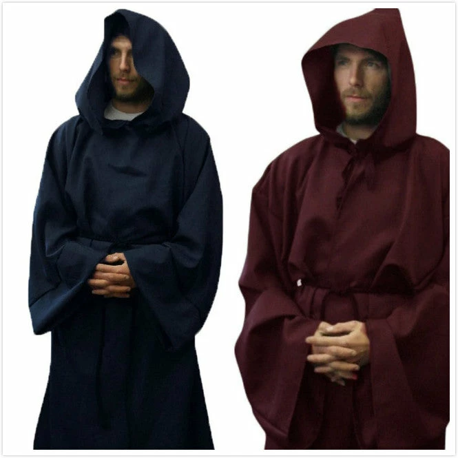 Merlins Medieval Closet Robe Cosplay Costume 3 Merlins Medieval Closet Robe Cosplay Costume