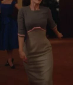 Mrs Maisel Costume Grey Pencil Dress -EpicCosplay Shop Mrs Maisel Costume Grey Pencil dress 2