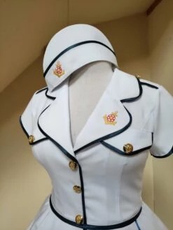 Nautica Rockabilly Dress, Navy Military Lady Dress With Hat Militarily Side Cap 19 Nautica Rockabilly Dress, Navy Military Lady Dress With Hat Militarily Side Cap -EpicCosplay Shop NauticaRockabillydress 4