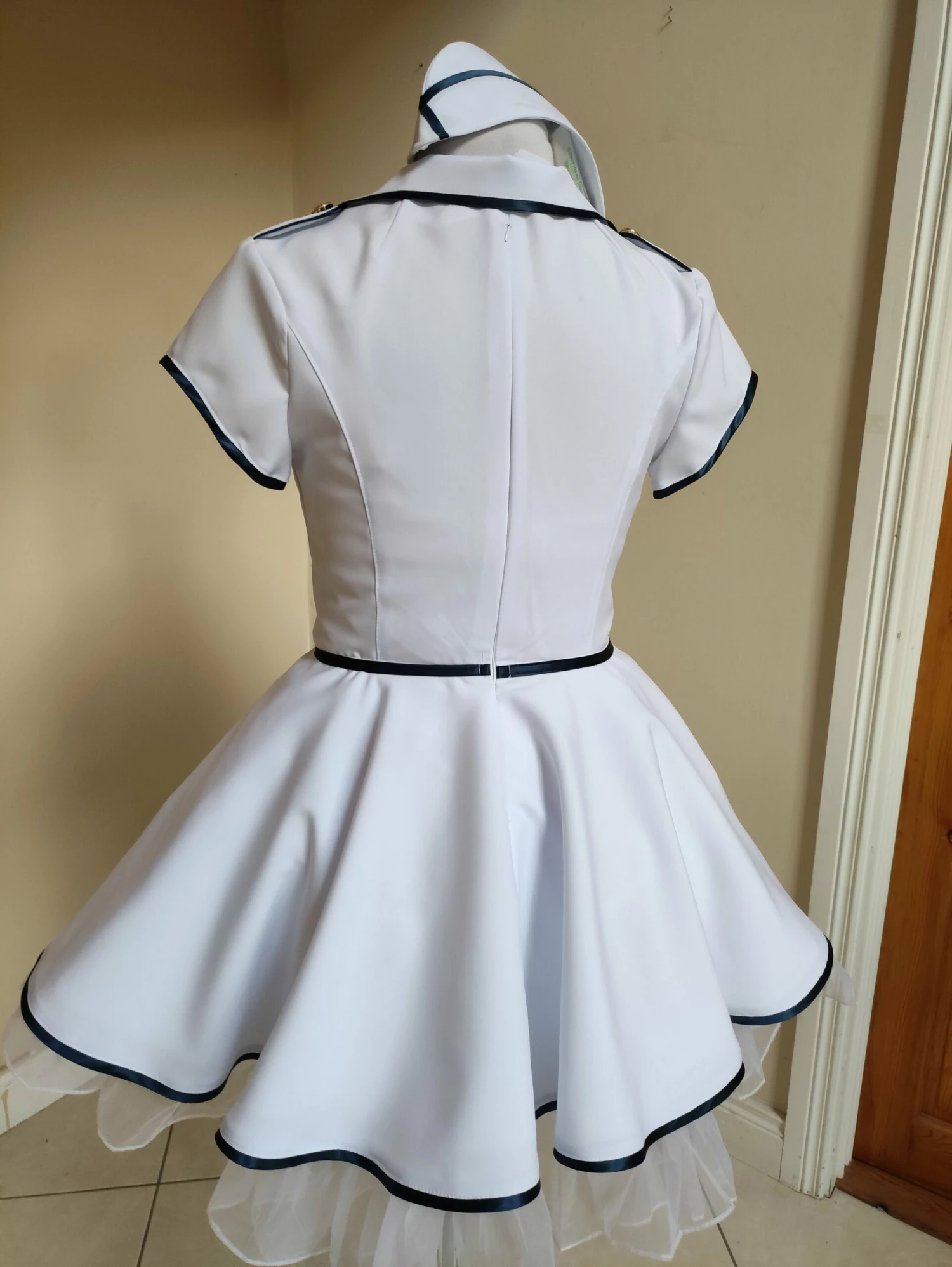 Nautica Rockabilly Dress, Navy Military Lady Dress With Hat Militarily Side Cap 9 Nautica Rockabilly Dress, Navy Military Lady Dress With Hat Militarily Side Cap - Image 7