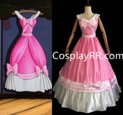 New Cinderella Pink Dress Cartoon Style For Adults Plus Size
